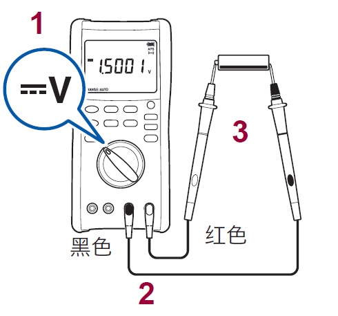 使用萬(wàn)用表測(cè)量直流電壓的方法